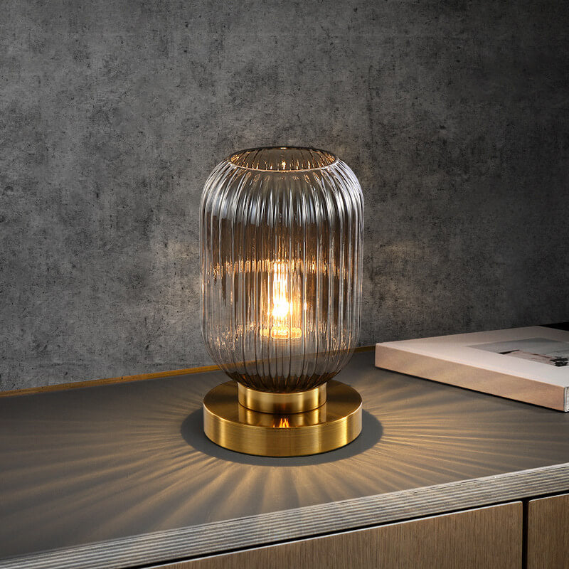 Nerida – Lampe de Table Ovale en Verre Nordique