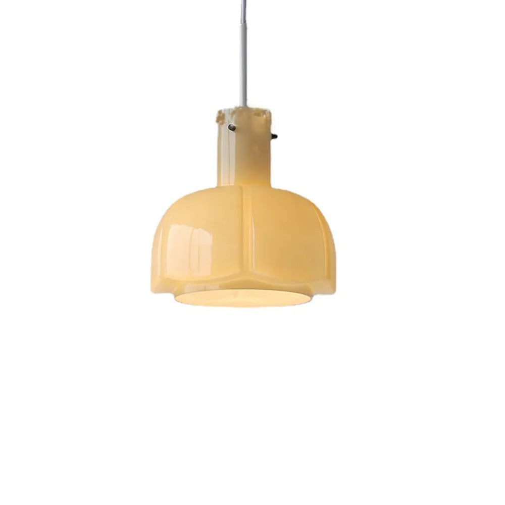 Lanie – Suspension Moderne en Verre et Fleurs