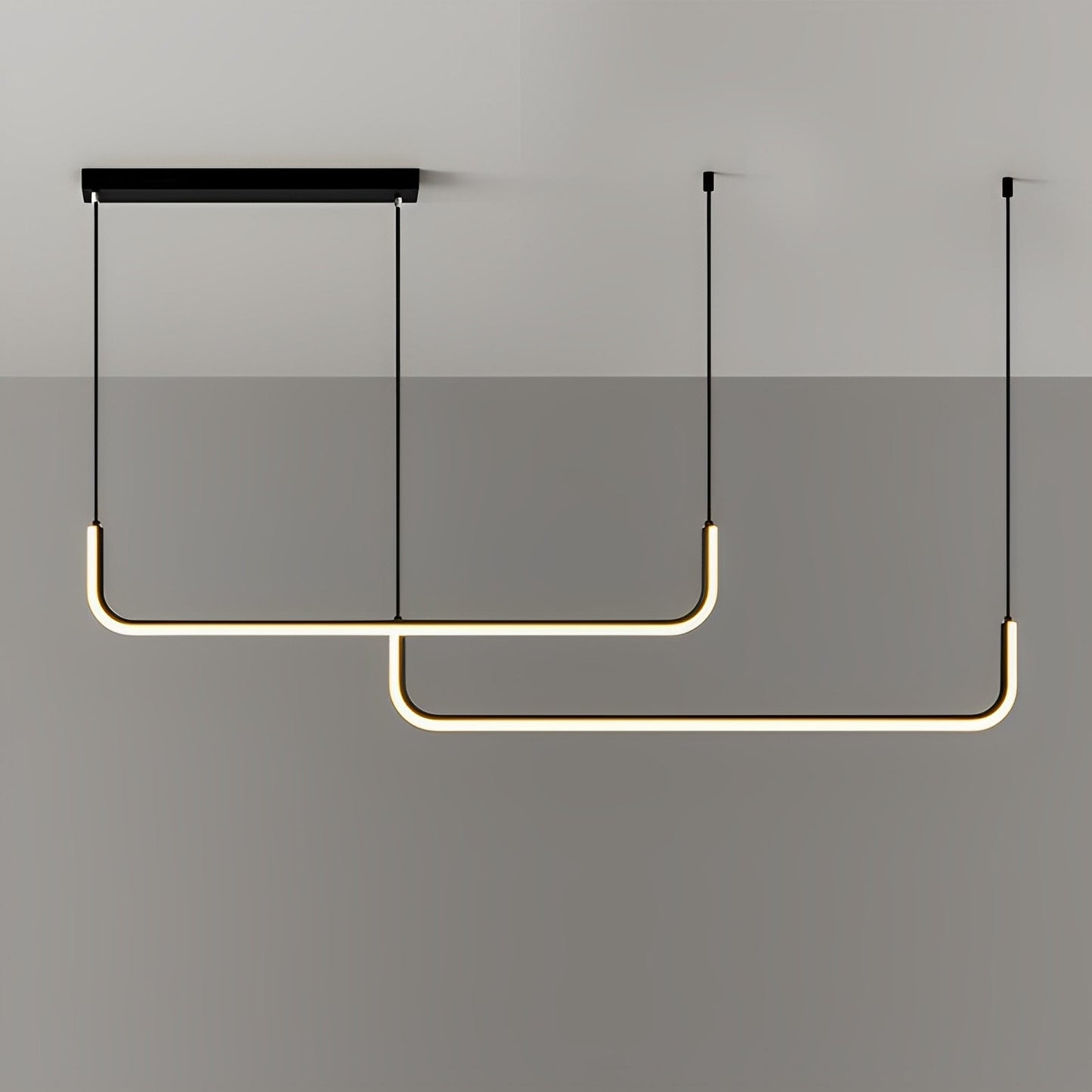 Analyn – Plafonnier LED minimaliste avec abat-jours en métal