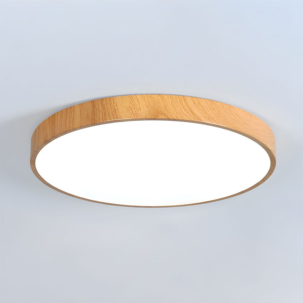 Lian – Plafonnier LED en aspect bois