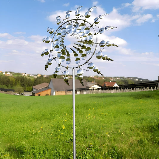 MetalWhirl – Moulin à vent en acier inoxydable