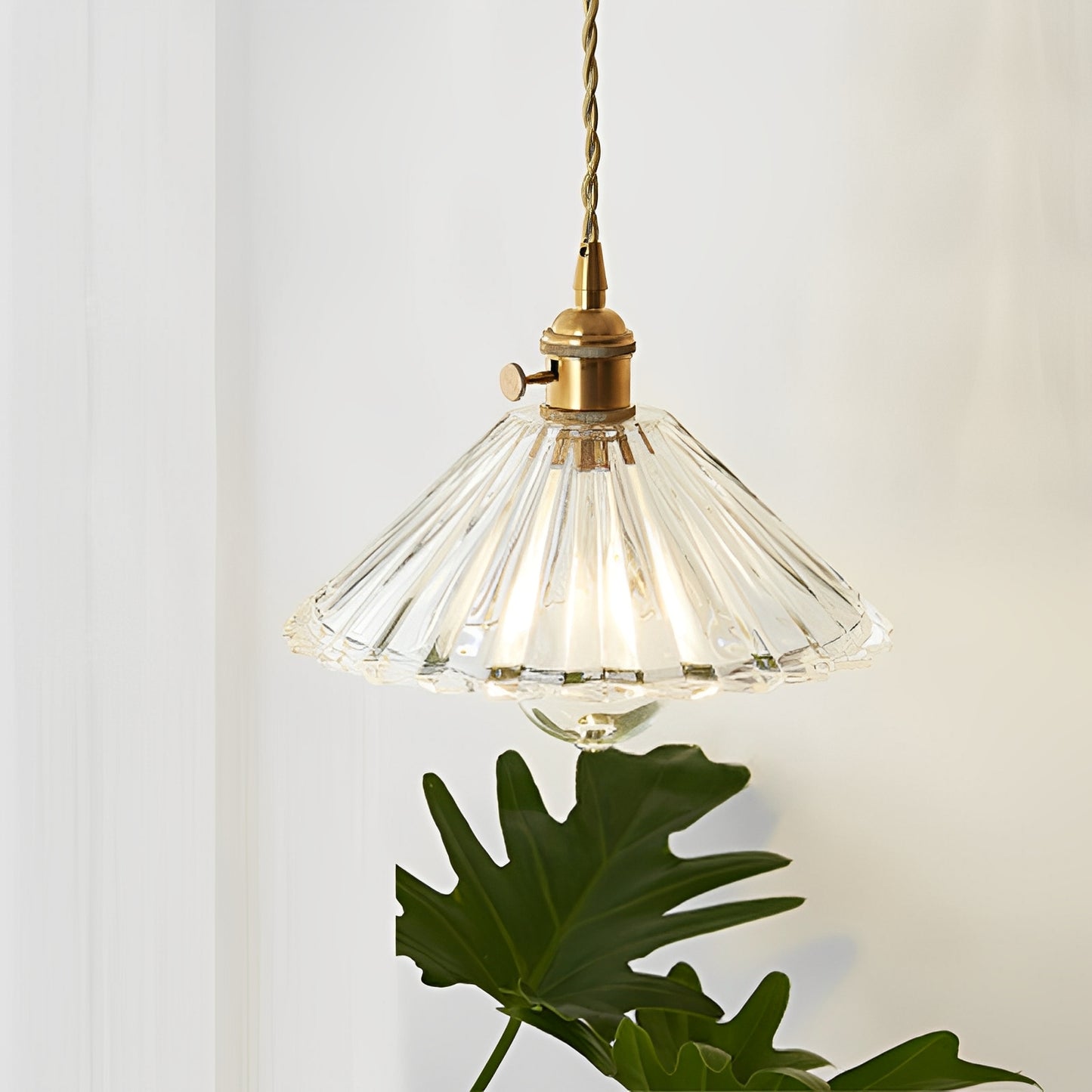 Odessa – Suspension antique en verre clair