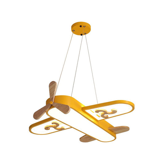 Skyler – Plafonnier avion pour chambre d'enfant avec LED