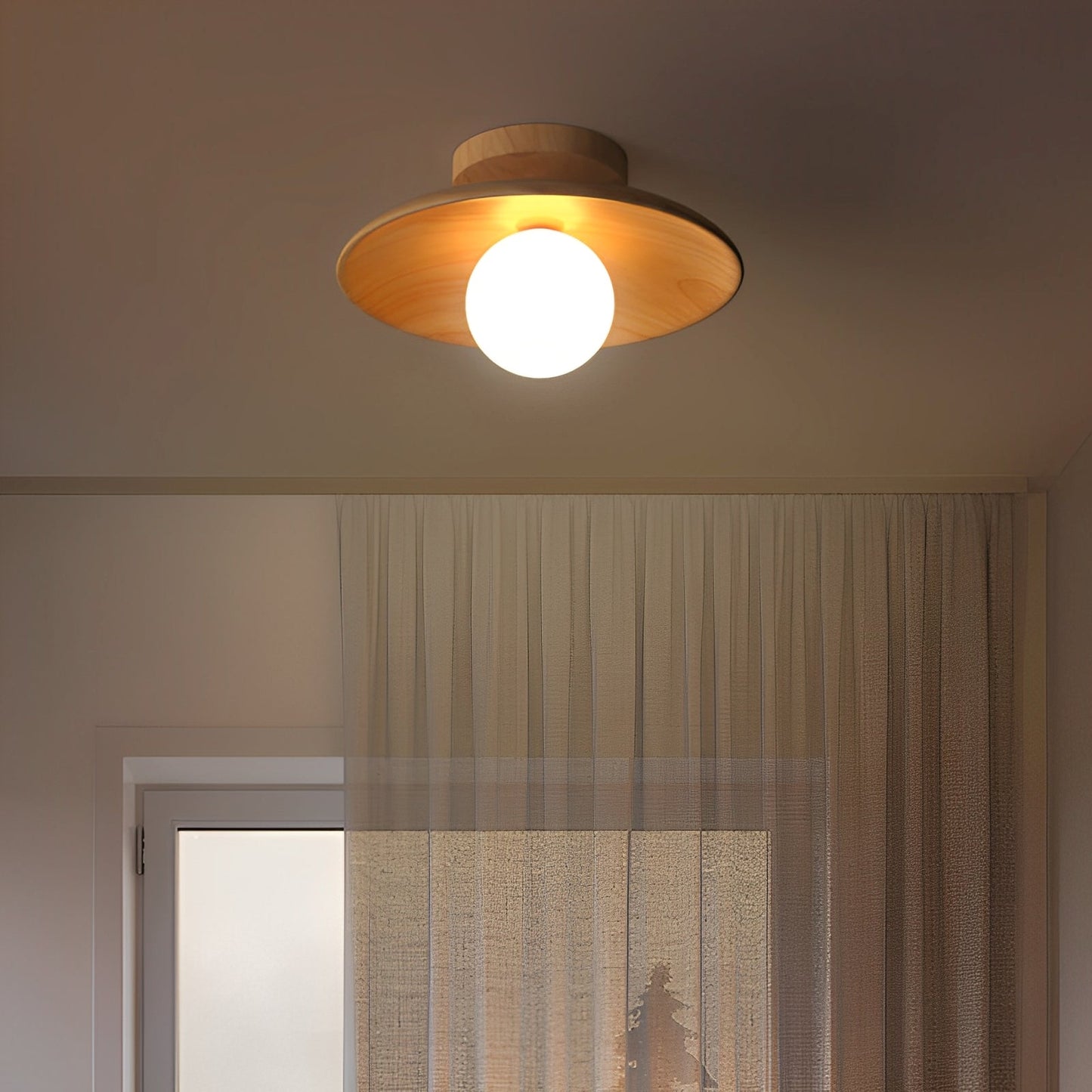Koa – Plafonnier Japonais en Bois