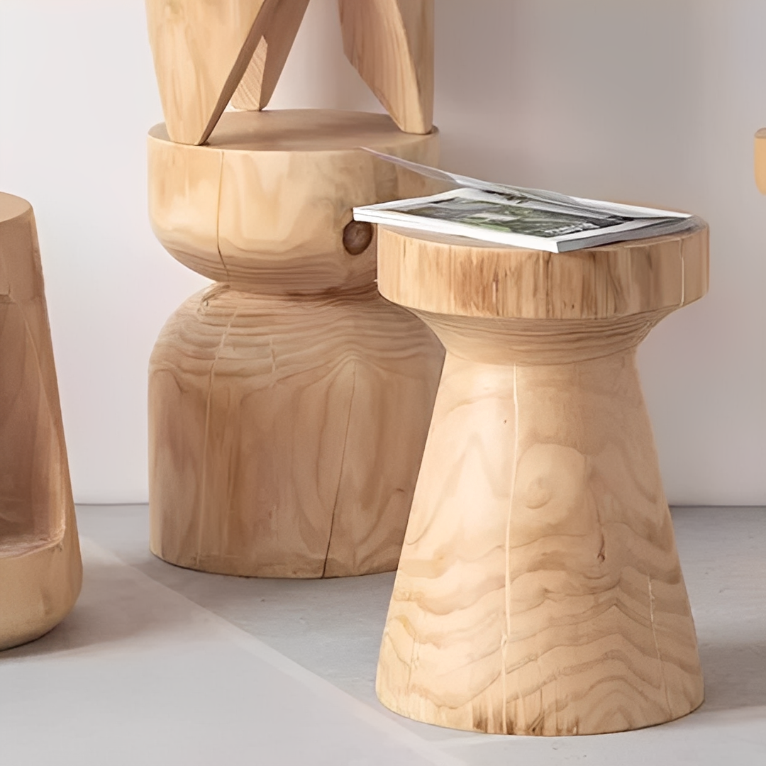 Emil – Table d'appoint robuste en bois de pin