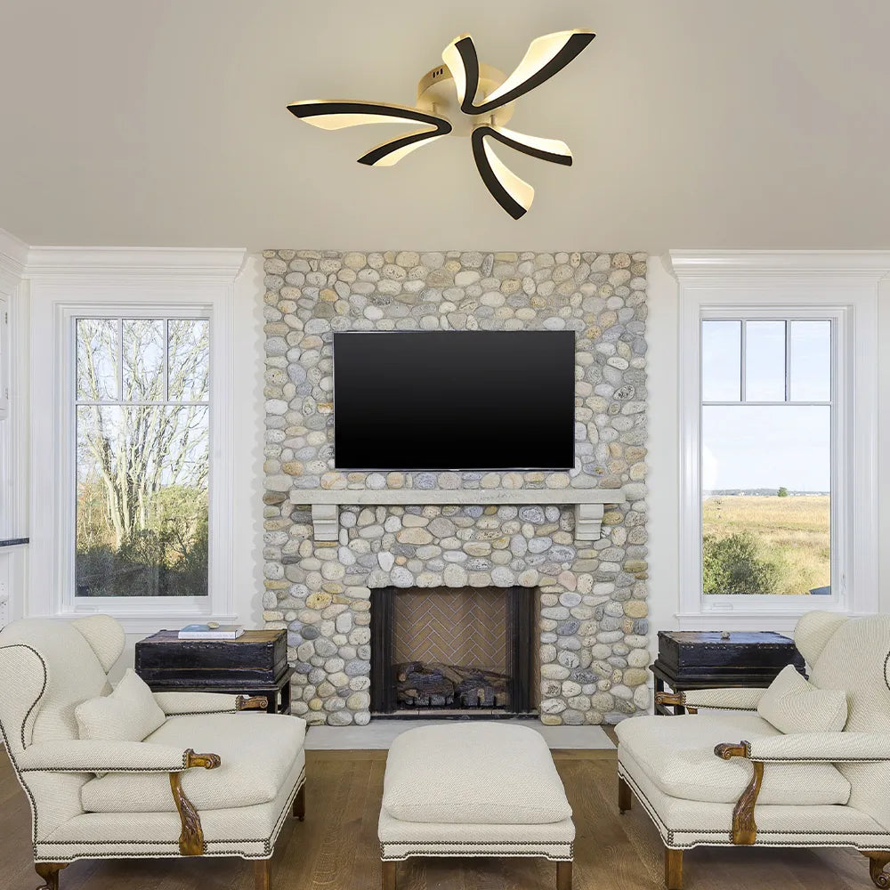 Myra – Moderne Acrylique Pétale LED Plafonnier
