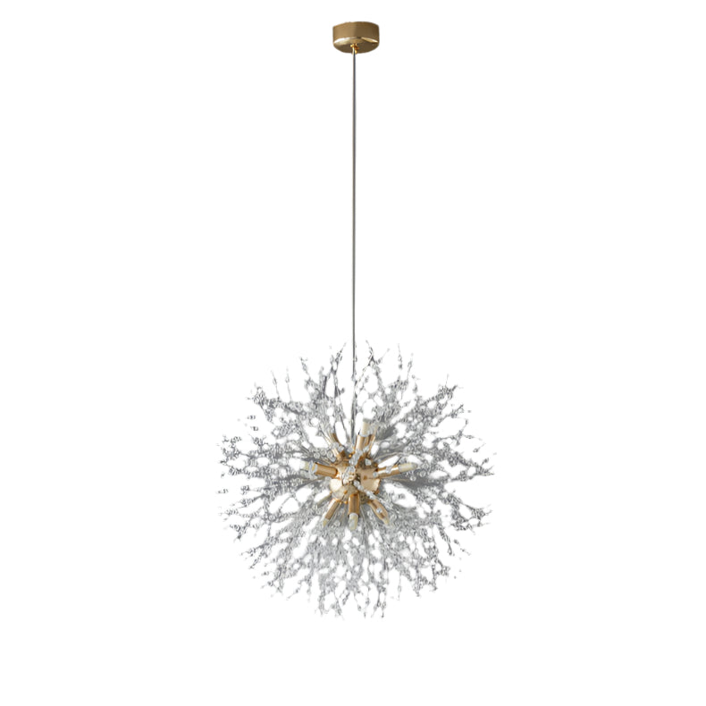 ClartéCristal – Suspension LED élégante avec effet de diffraction