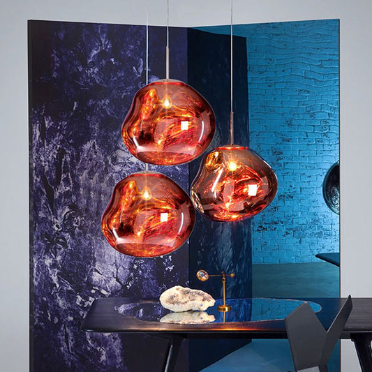 Edna – Suspension avec Design en Verre Irrégulier