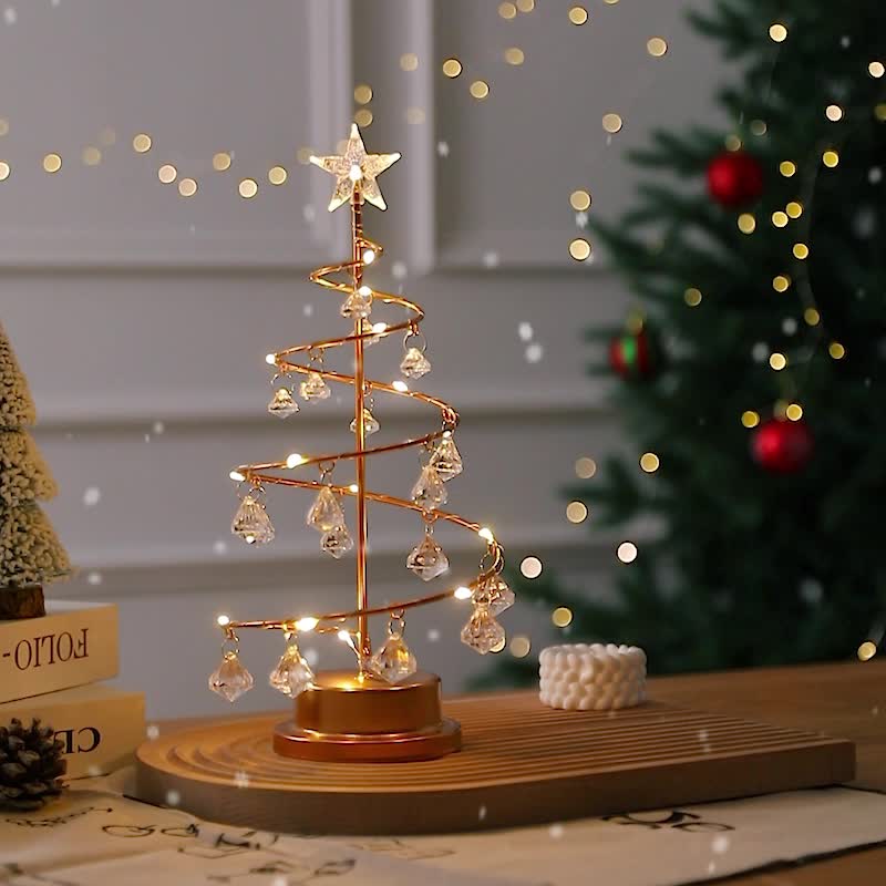 Carl – Lampe LED arbre de cristal