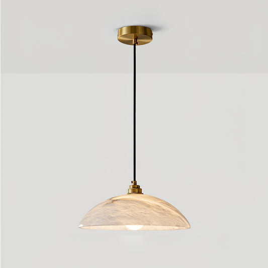 Mark – Pendelleuchte en Alabaster & Laiton