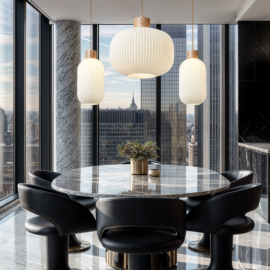 Akari – Suspension en verre japonais