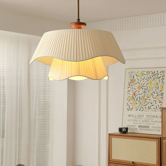 Himari – Lampe Suspendue Style Crème Ronde
