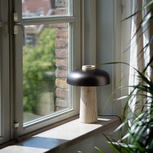 Hera – Lampe Travertin Intemporelle