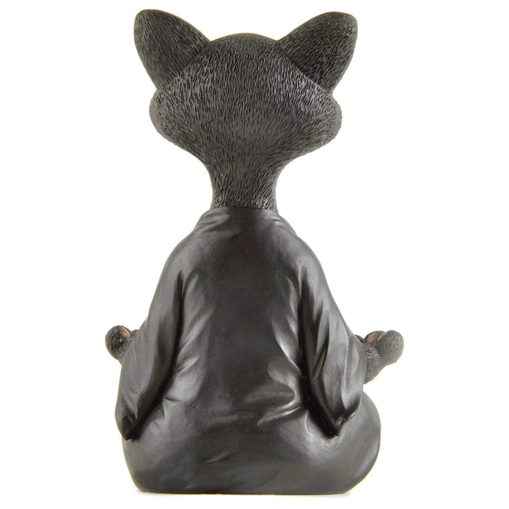 Budhika – Figurine de Chat Bouddha Méditant