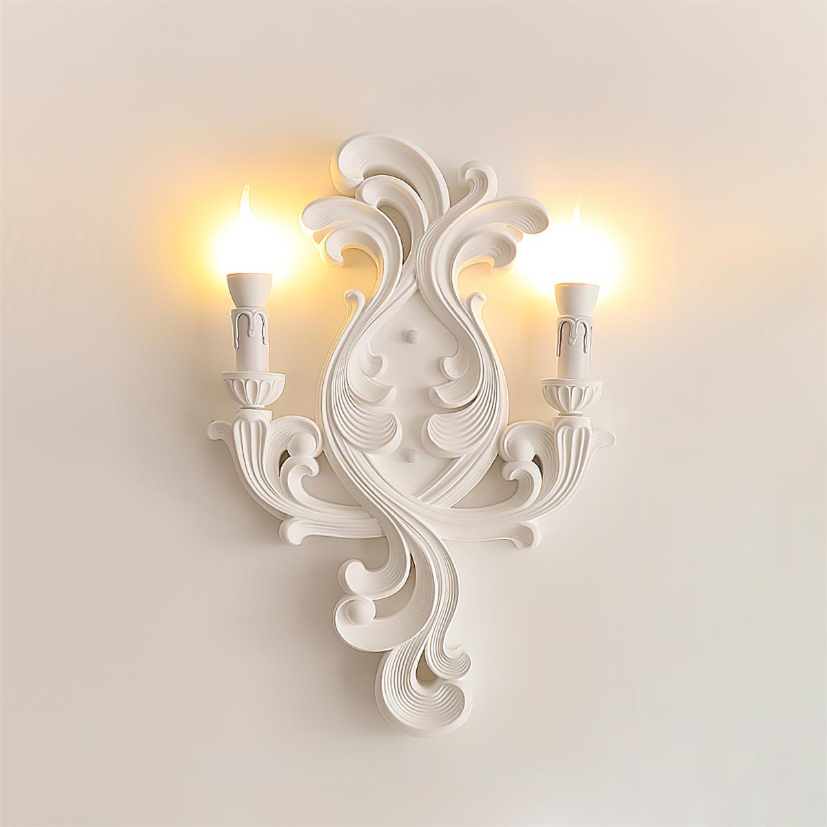 Kristel – Lampe murale française en plâtre