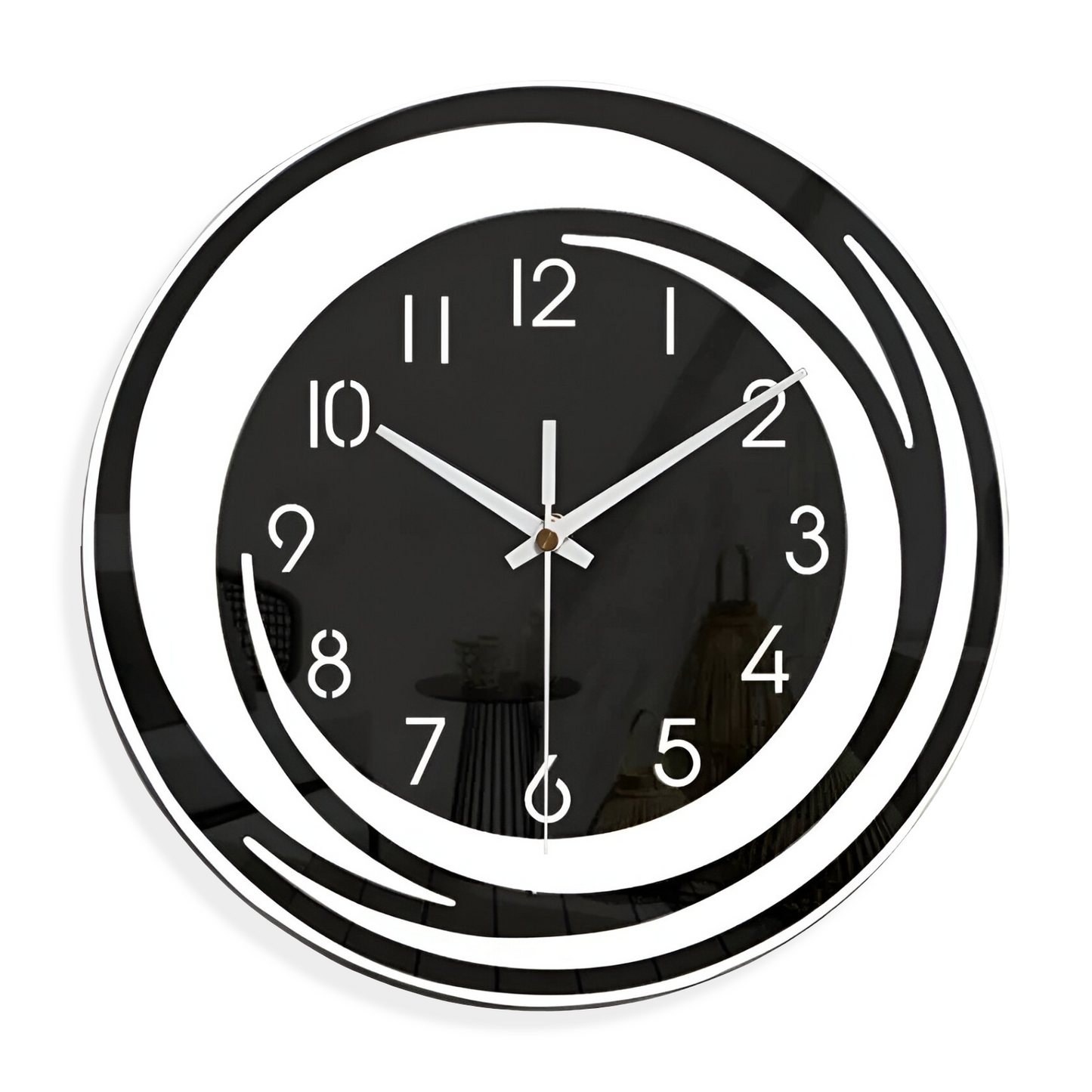 Nolia – Horloge murale transparente et silencieuse