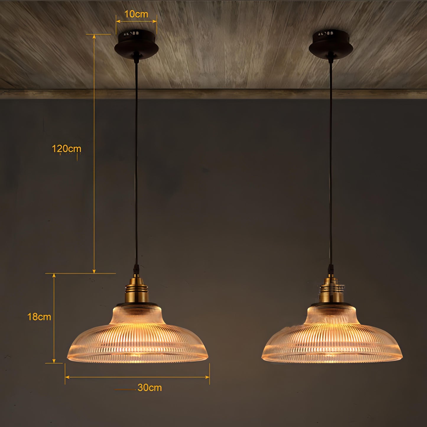 Jakai – Suspension en verre vintage