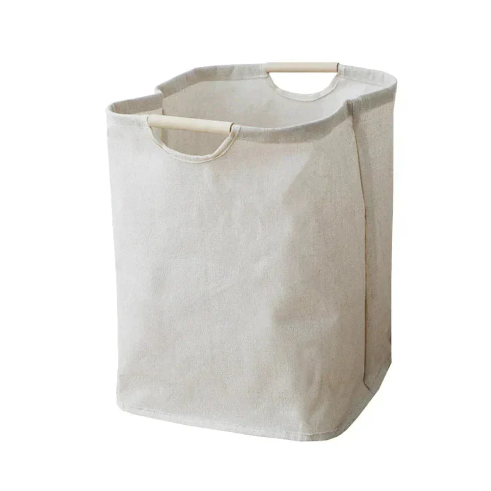 Sena – Panier de rangement en coton et lin pliable
