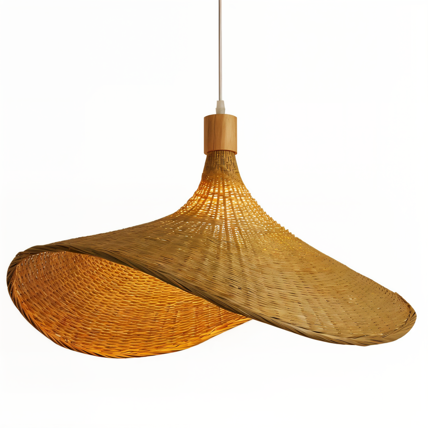 Kaito – Lustre en bambou et rotin