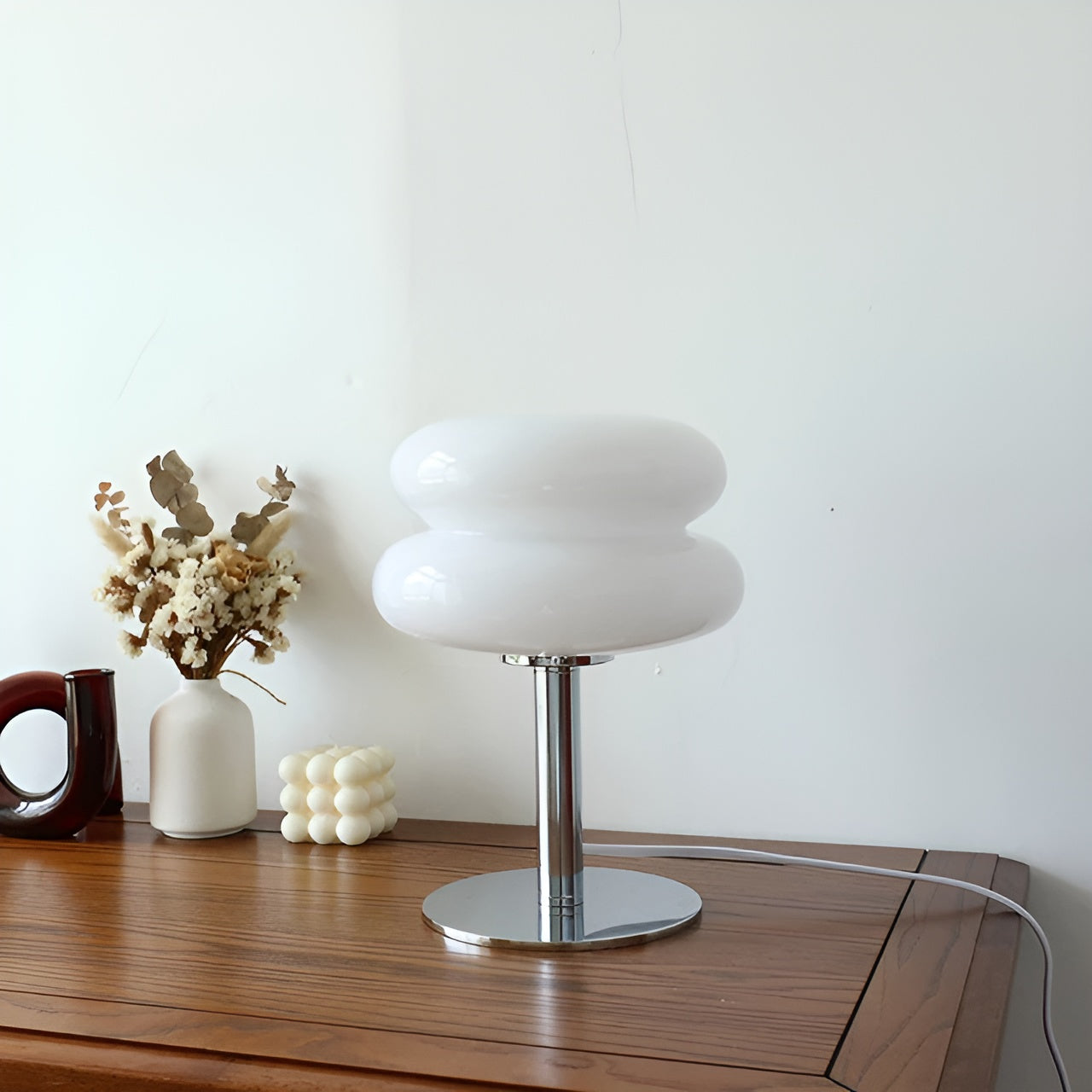 VerreLumi – Lampe de table en verre teinté design