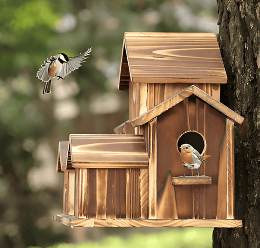 Sylion - Maison d'oiseau en bois suspendue