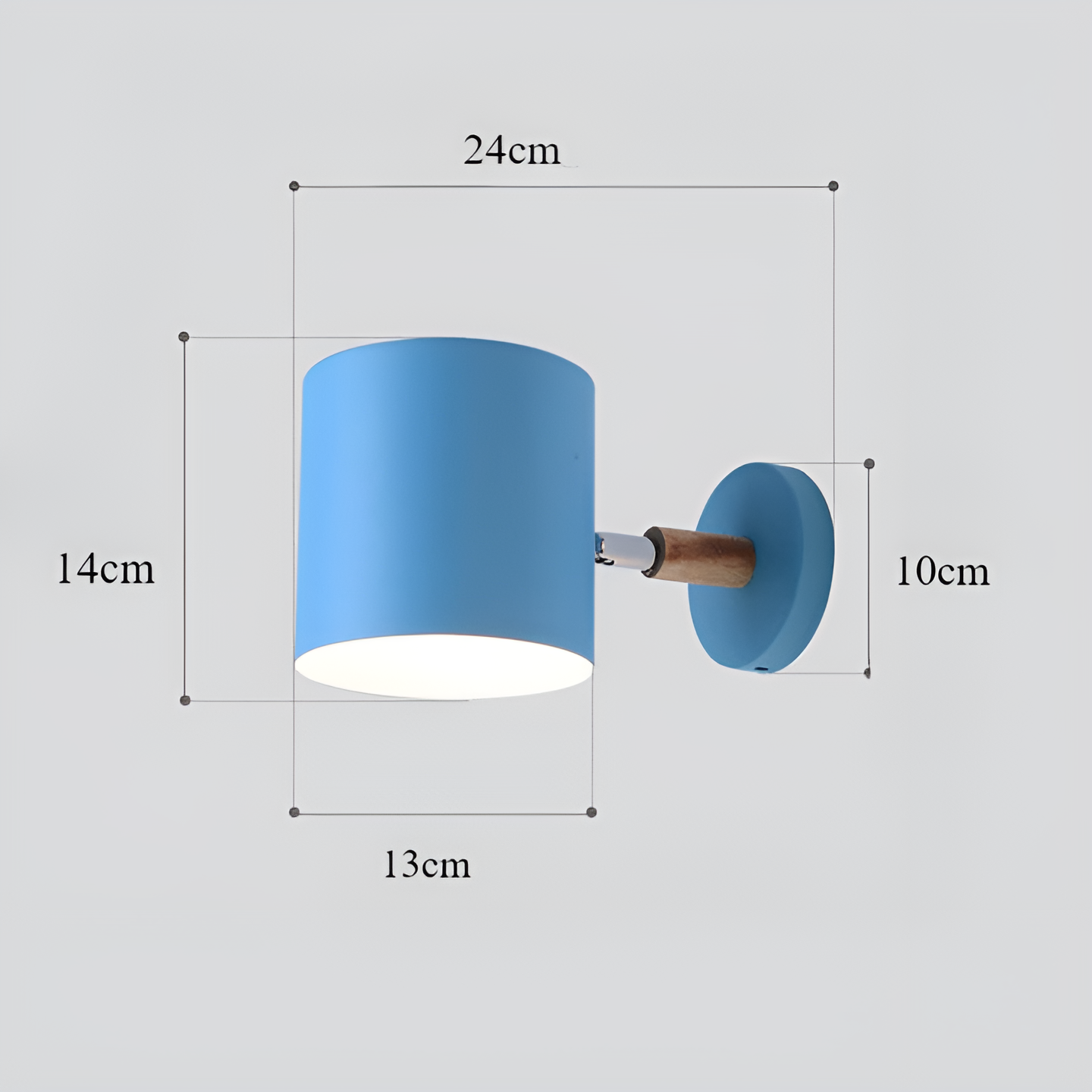 Applique murale MacaronRay - Lampe murale nordique pastel