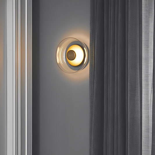 Mira – Lampe Murale en Verre Champignon Scandinave