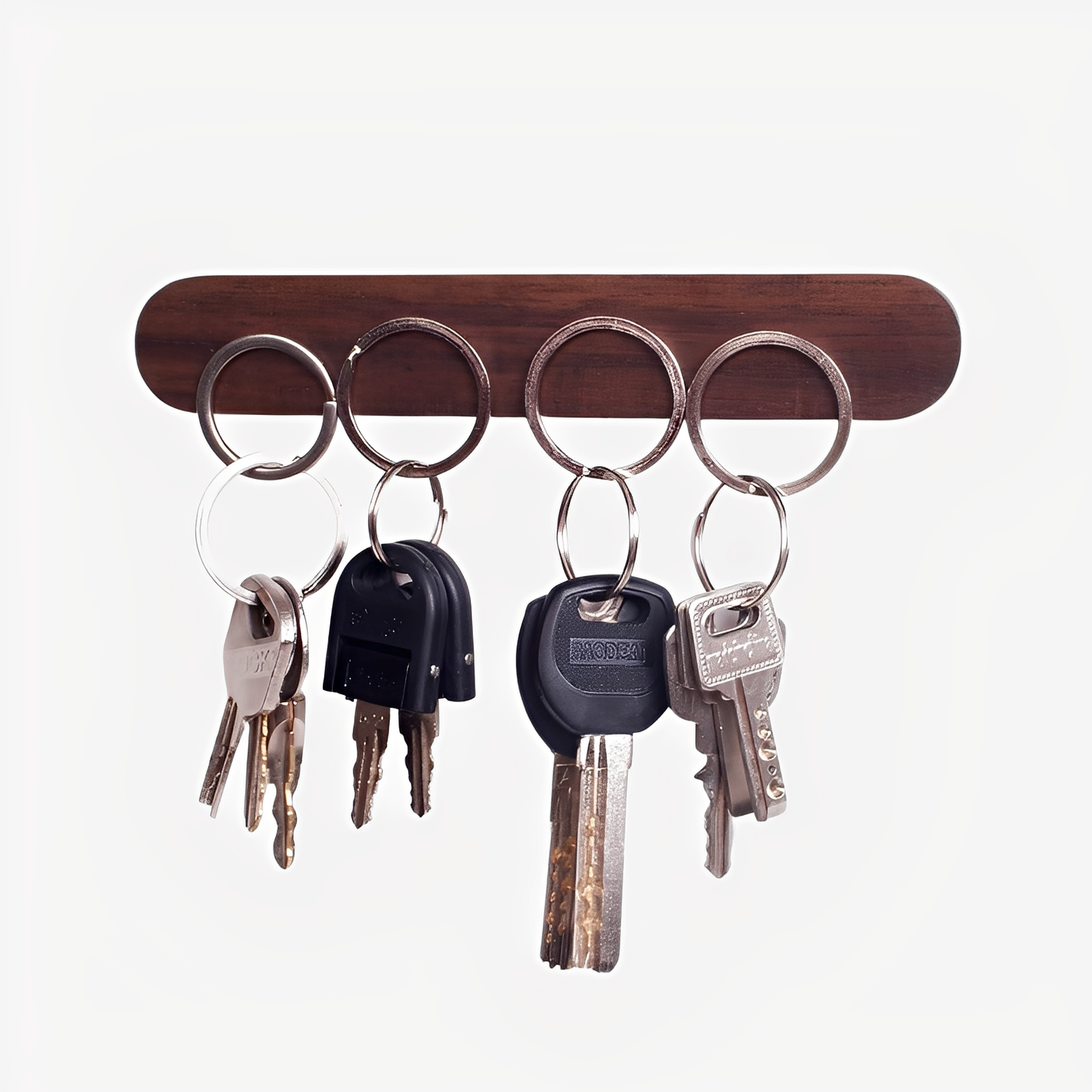 Nara – Porte-clés magnétique en bois sans percer
