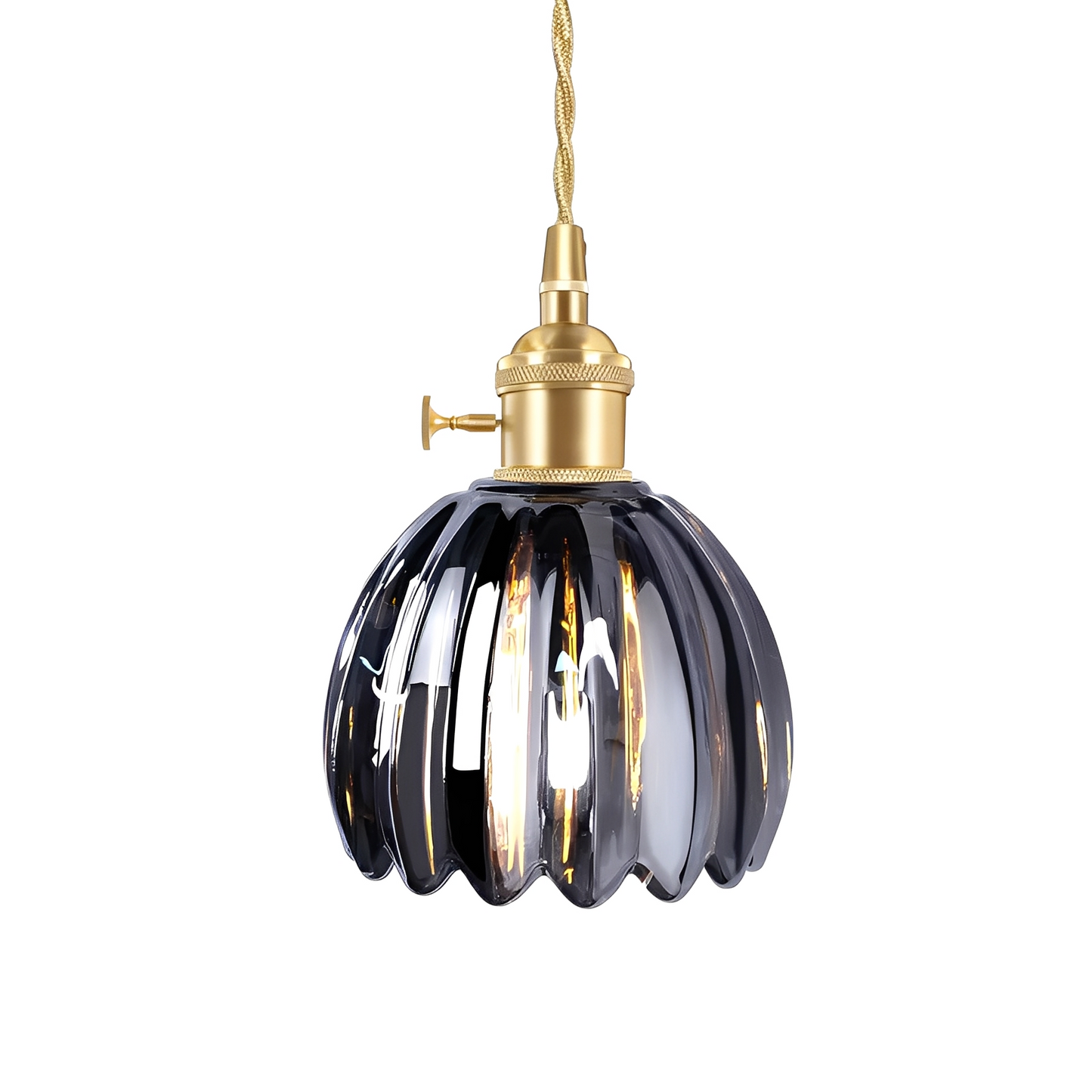 Sakumi – Lampe Plafond Fleurs en Verre Nordique