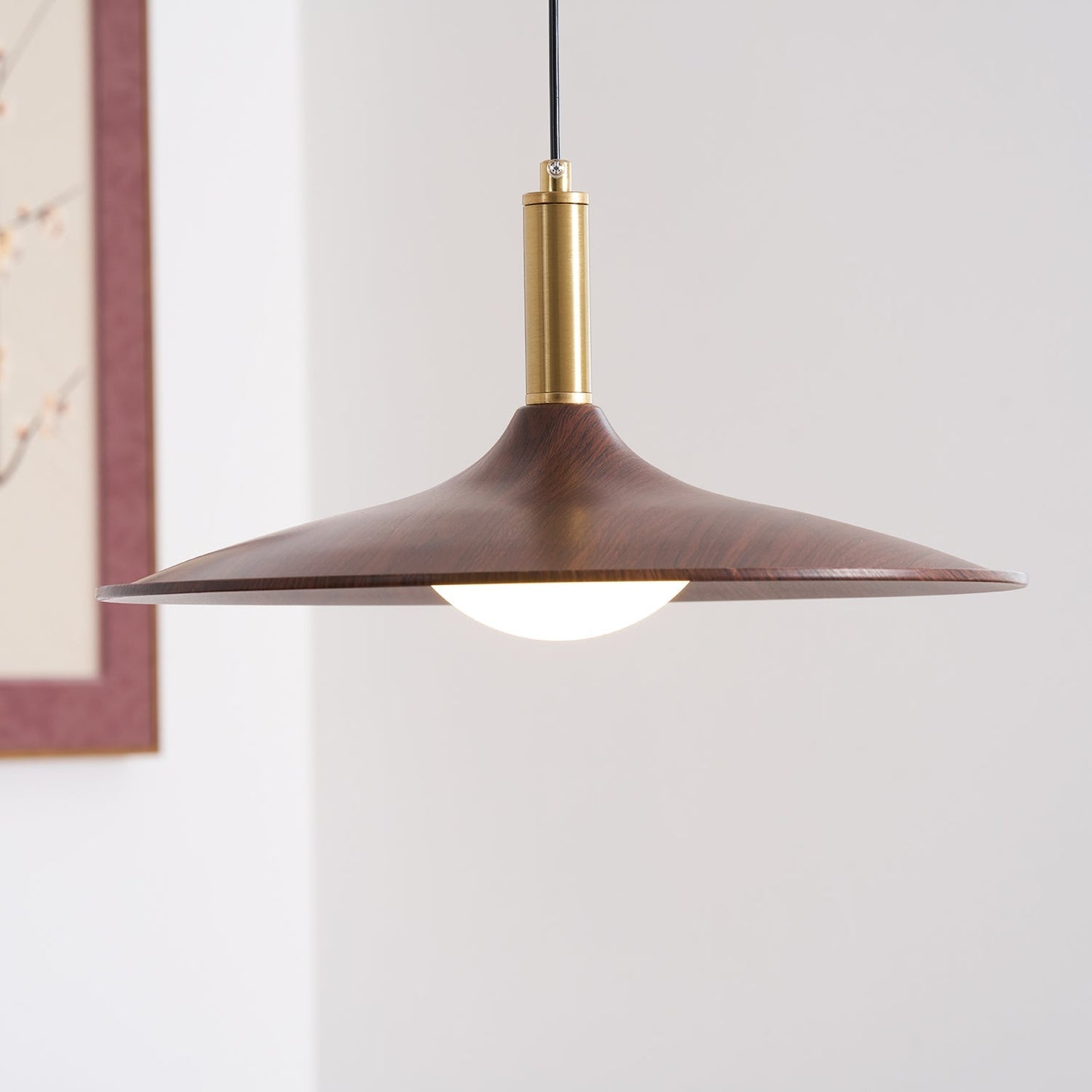 Darian – Lustre en noyer