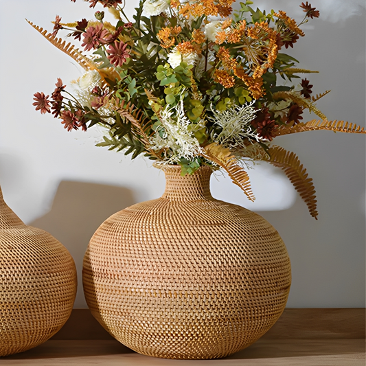 Rafa – Vase en osier boho