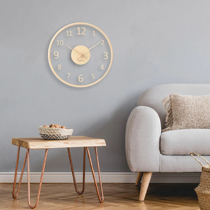 Claria – Horloge Murale Designer Transparente