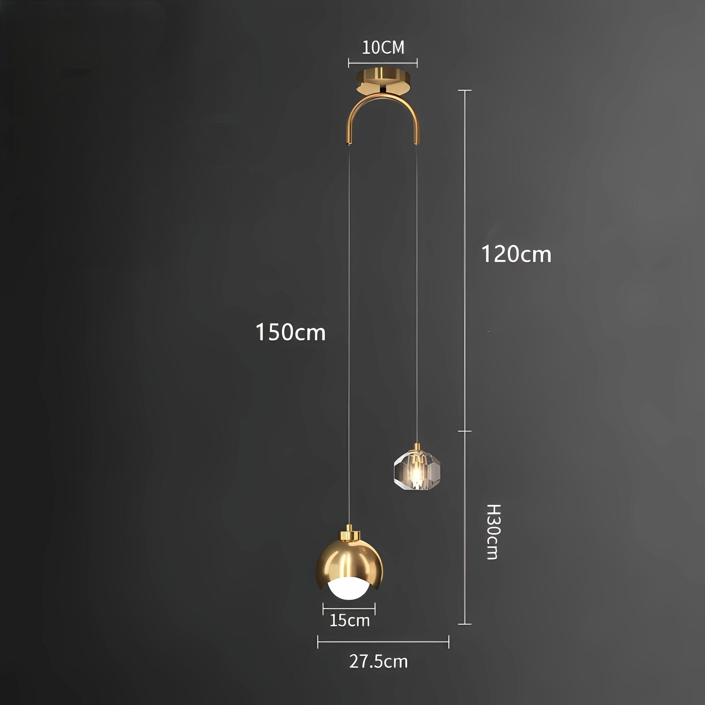 Boman – Lampe suspendue en cristal