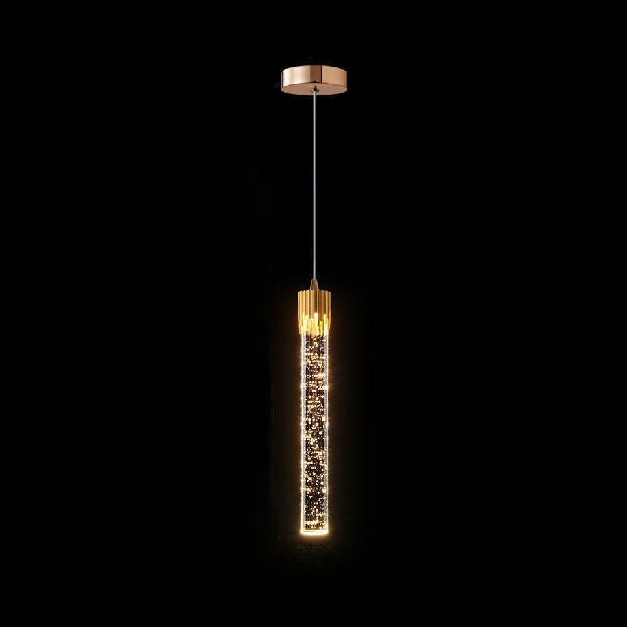 Yukari – Suspension à barre LED en cristal