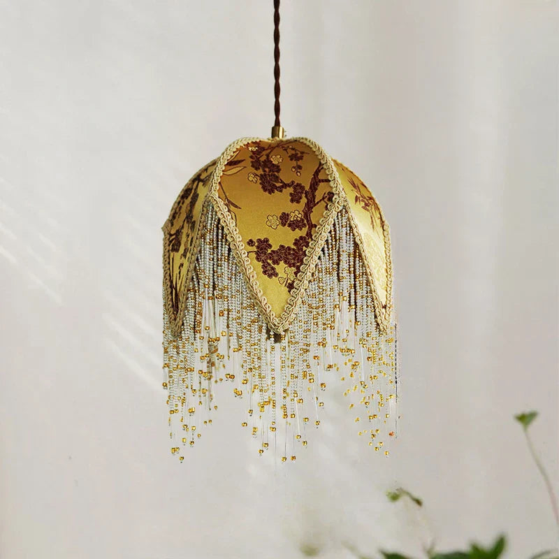 Cely – Lustre en Tissu Français Rétro