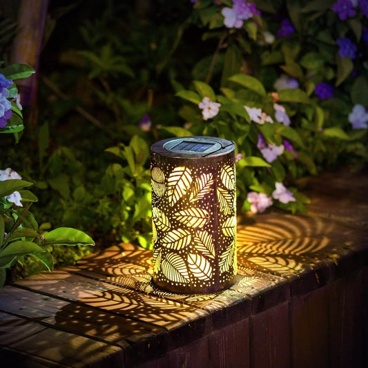 Sharon – Lanterne solaire avec projection de feuilles