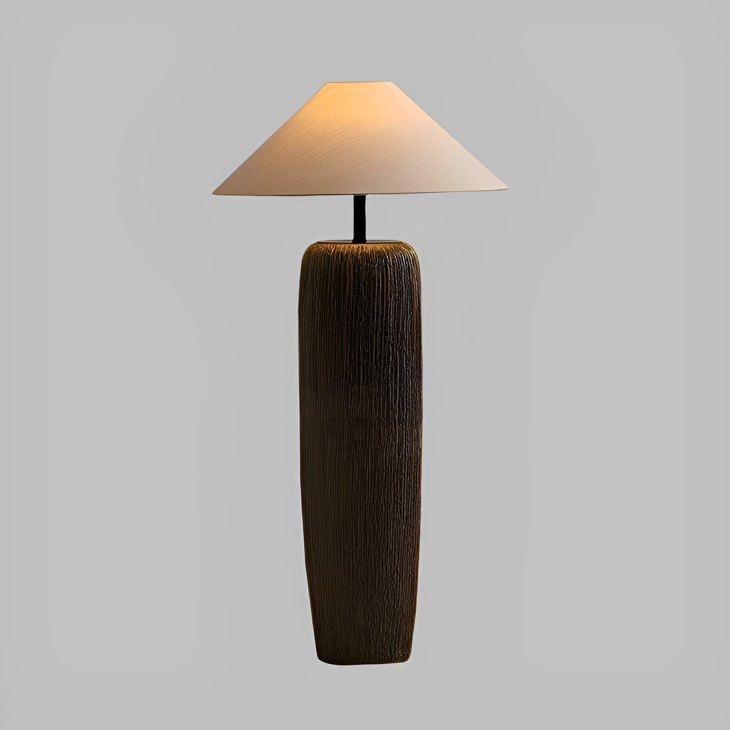 Winnie – Lampe sur pied rustique en bois avec charme vintage