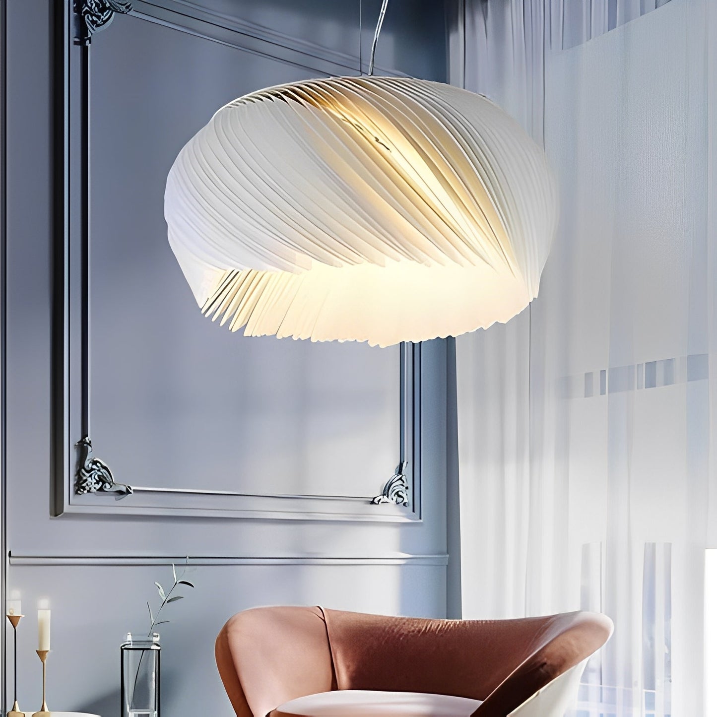 Lucine – Lustre moderne en acrylique avec élégance claire