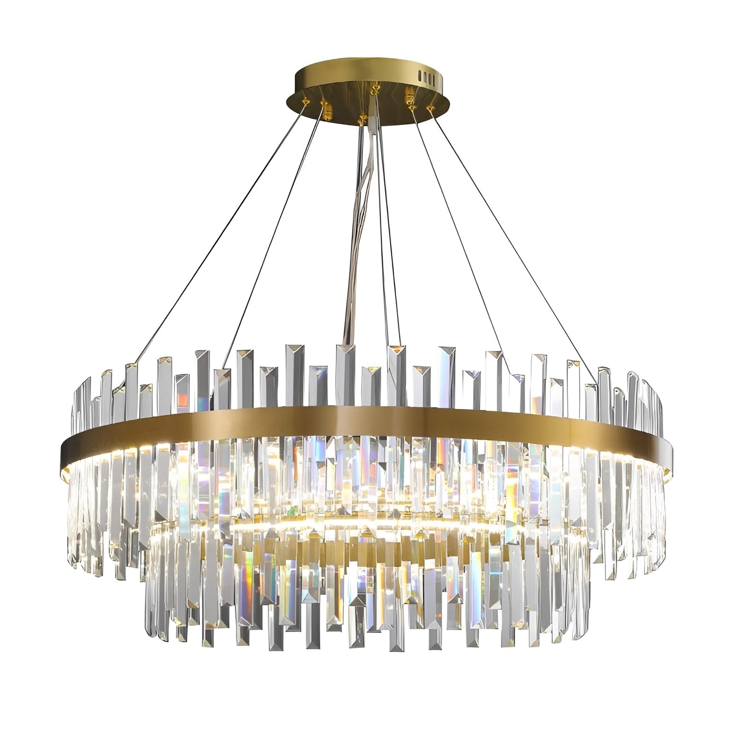 Elliot – Luxueuse Suspension en Cristal Postmoderne