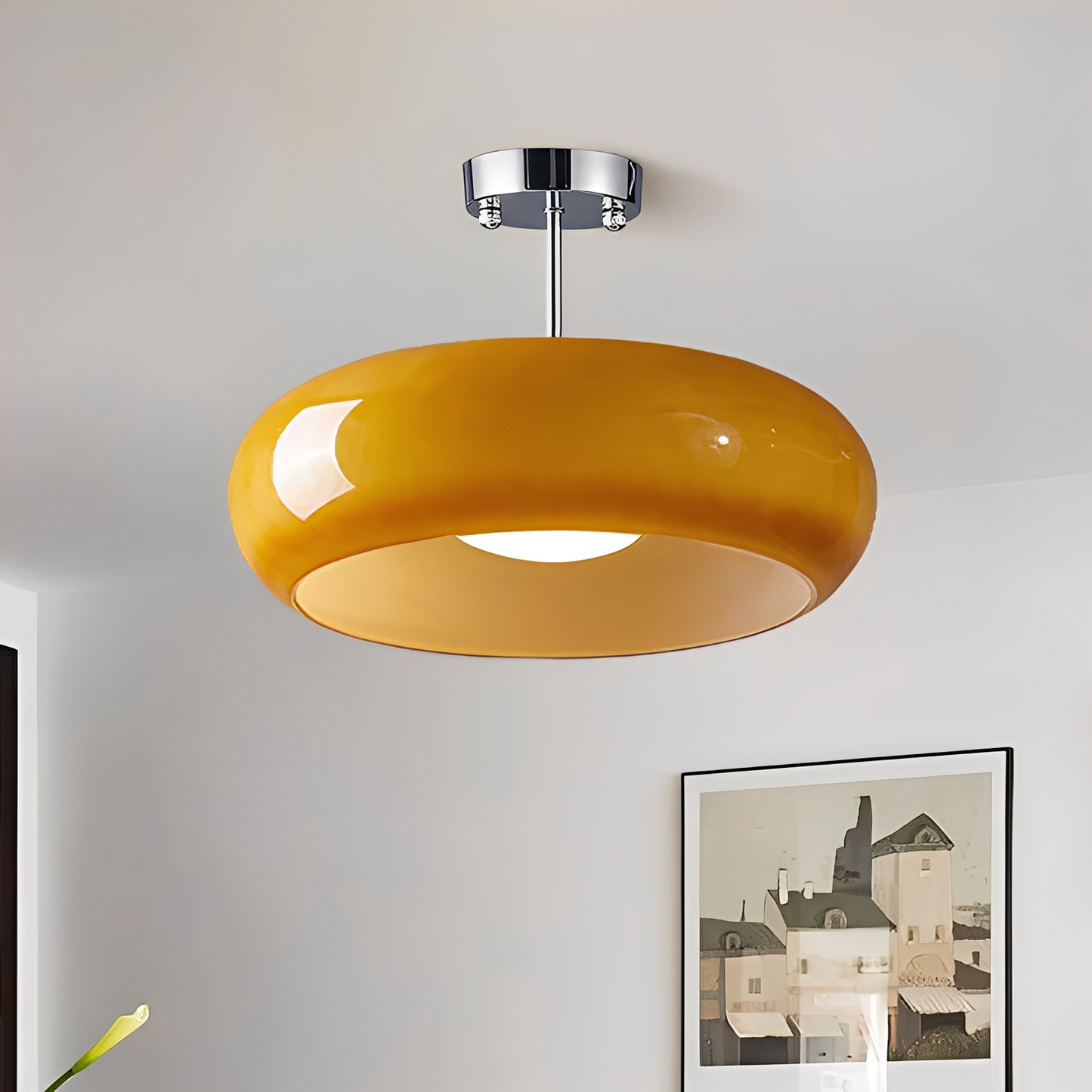 Hinami – Plafonnier Vintage en Verre-Pain