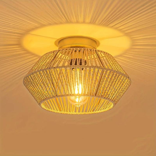Lustre BohoLoom – Tissage bohème pour ambiance chaleureuse