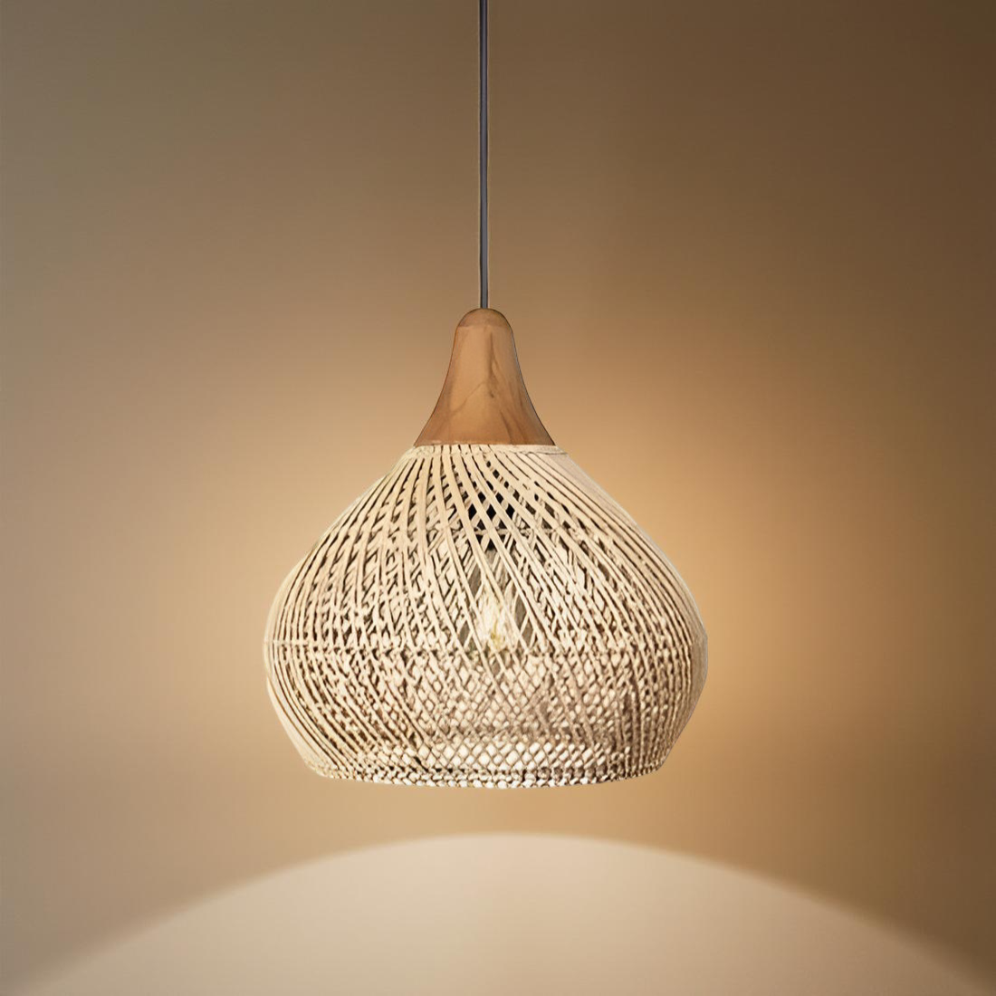 Yuji – Suspension en rotin Boho