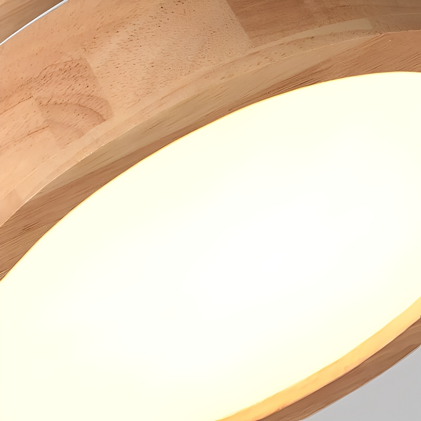 Airi – Lampe de plafond ronde en bois