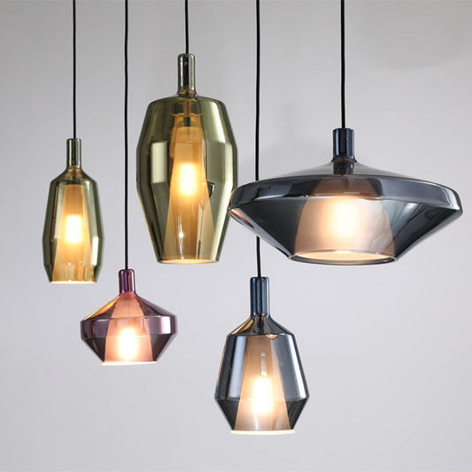 Althea – Suspension Moderne en Verre Multicolore