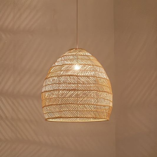 Maeva – Lampe suspendue en rotin tressé à la main