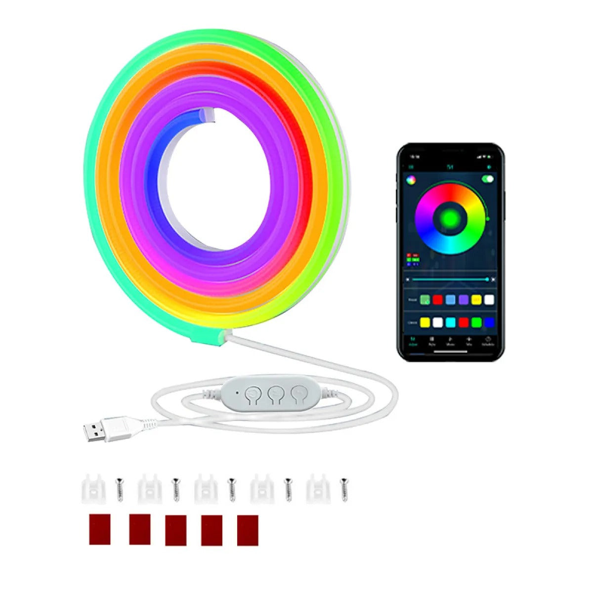 Aiden – Bande Lumineuse en Silicone Flexible