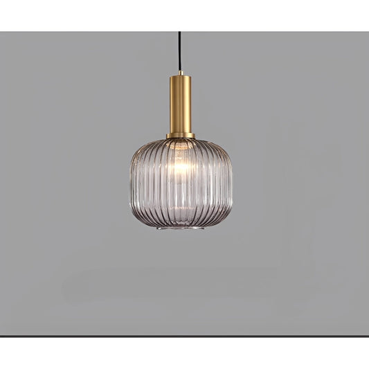 Dario – Suspension en verre fumé