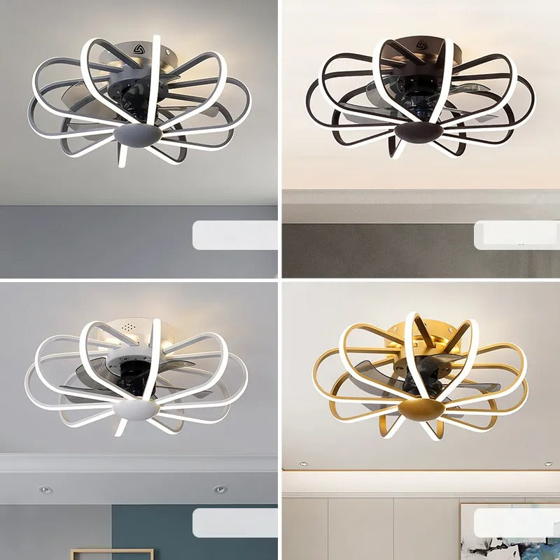 Nadia – Lampe de Ventilateur de Plafond Nordique