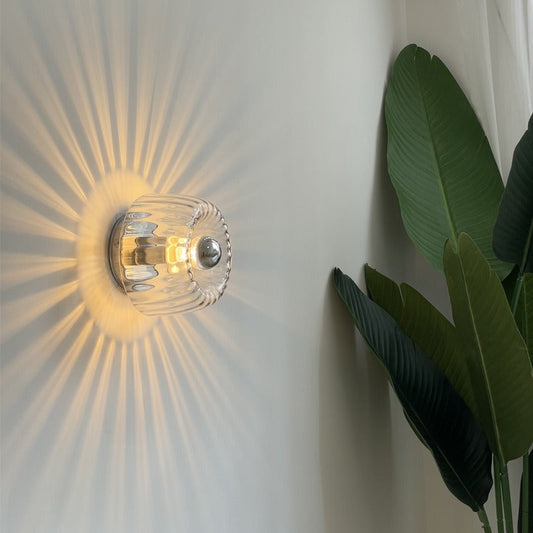 Isabelle – Applique murale LED moderne en verre et métal