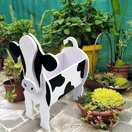 Mooma – Pot de fleurs de jardin en forme de vache à construire soi-même